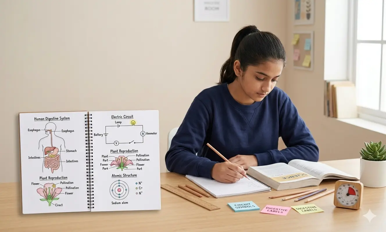 How to Revise CBSE Class 10 Science Diagrams Quickly Between Exams