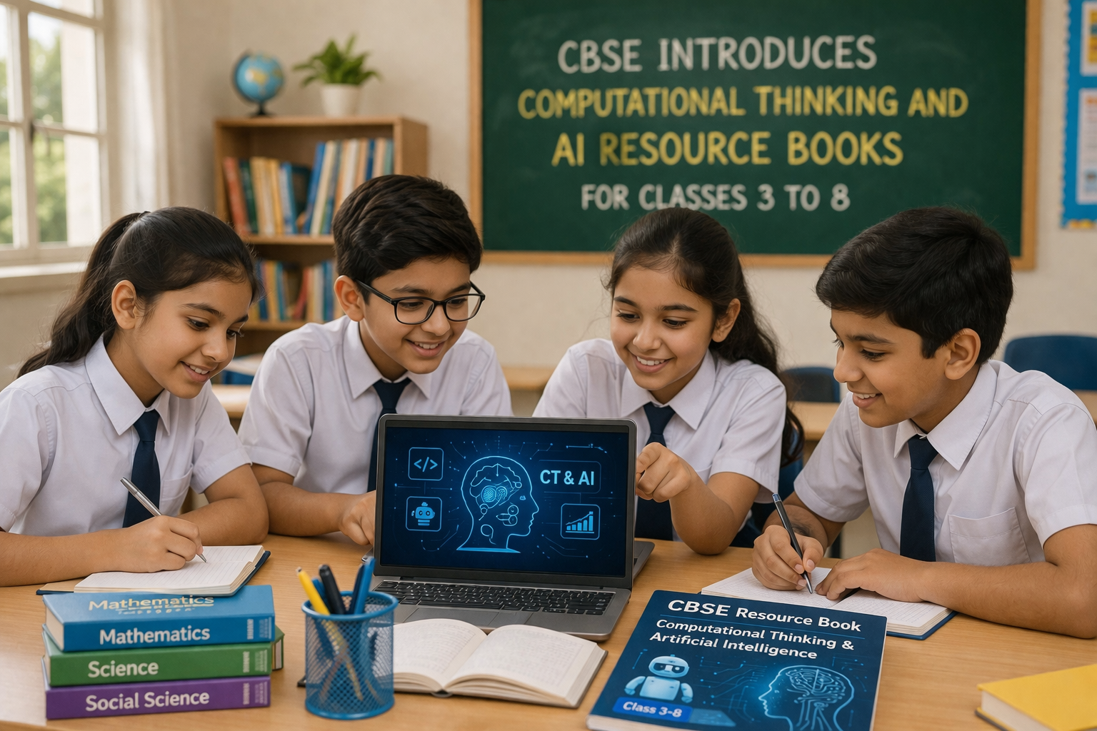 CBSE Introduces Resource Books for Computational Thinking and Artificial Intelligence for Classes 3 to 8