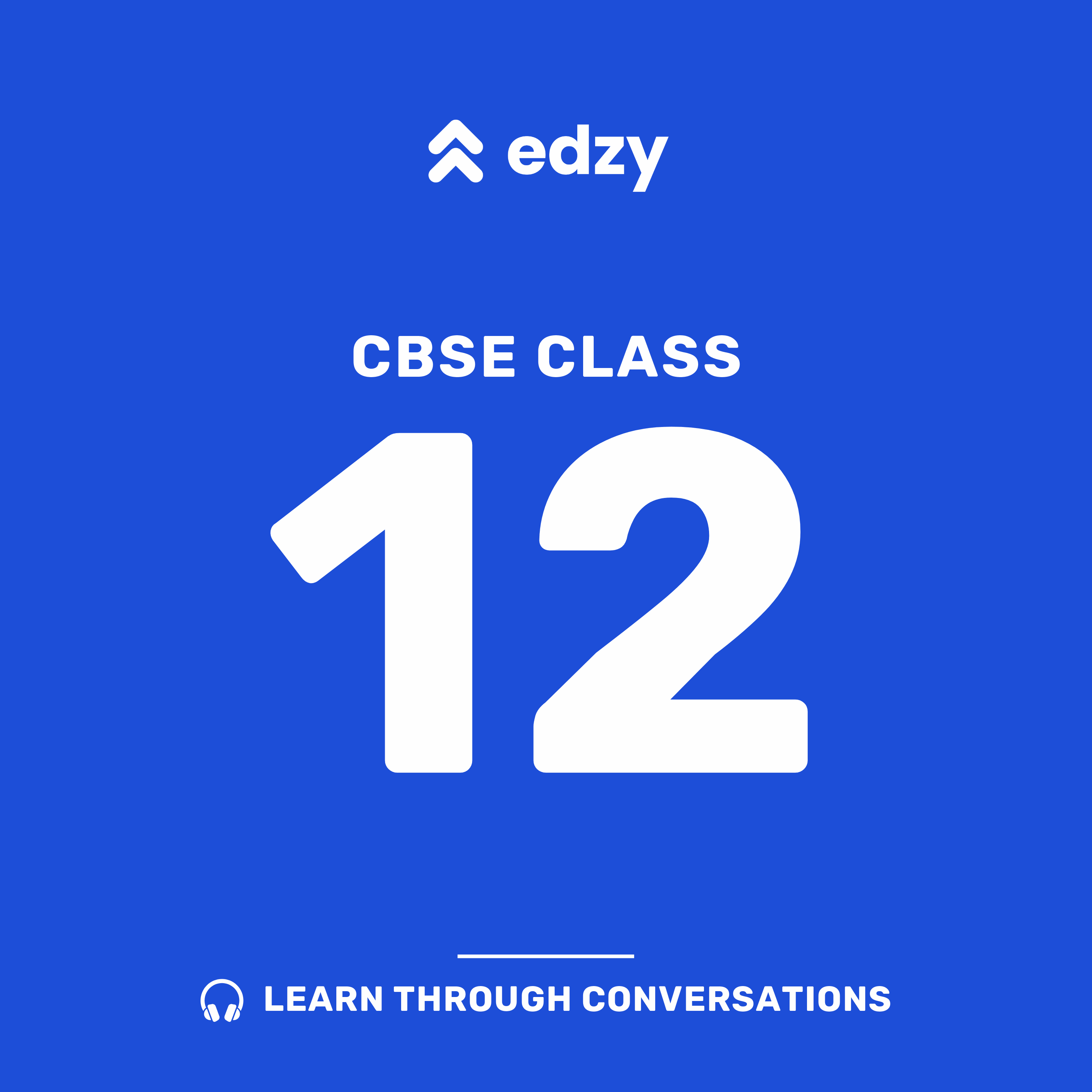 Edzy CBSE Class 12 podcast artwork