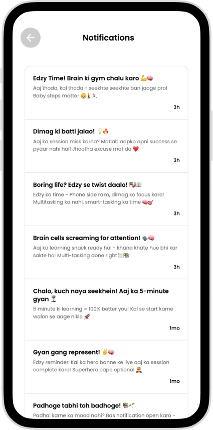 Edzy mobile app